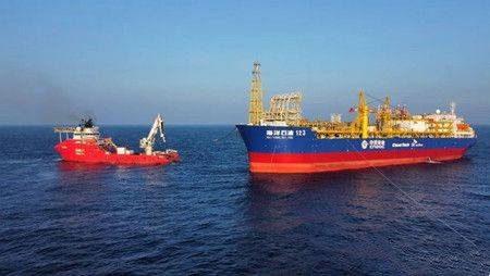 国内首艘智能FPSO 海洋石油123 号陆丰12 3油田成功回接